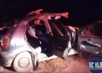 Jovem morre e quatro pessoas ficam feridas em acidente entre Poços e Divinolândia