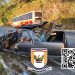 Homem fica ferido após acidente entre ônibus e carro em rodovia do Sul de Minas
