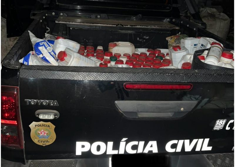 Polícia Civil recupera grande quantidade de defensivos agrícolas
