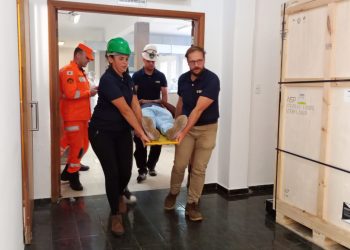 Corpo de Bombeiros realiza Simulado de Incêndio na Santa Casa de Poços