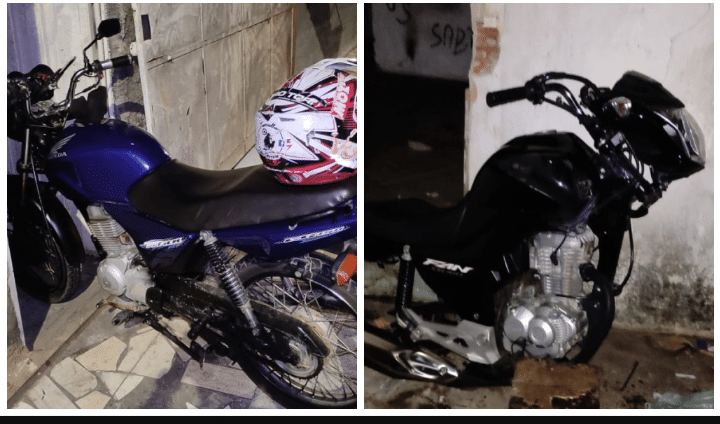 PM recupera duas motos furtadas e prende mulher por receptação em Poços