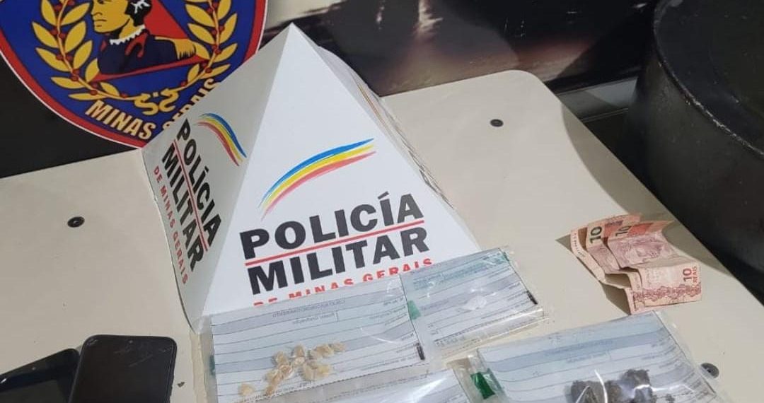 Homem e menor de idade foram detidos por tráfico de drogas em Poços de Caldas