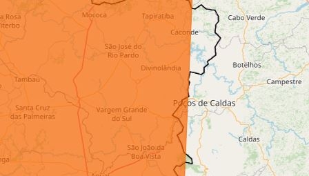 Alerta laranja de baixa umidade é emitido para Poços neste sábado