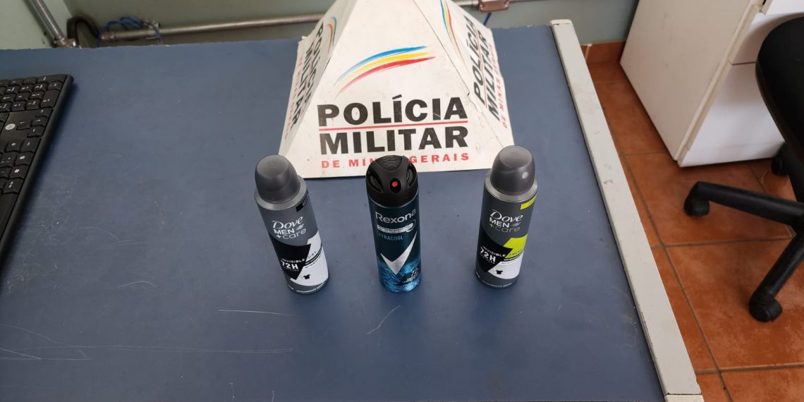 Homem é preso após furto de desodorantes de uma farmácia em Poços de Caldas