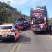 Ônibus da dupla sertaneja César Menotti e Fabiano bate em carreta