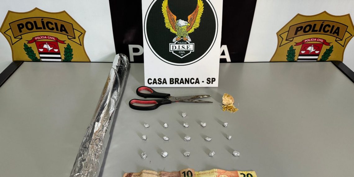 Homem é preso por tráfico de drogas em Casa Branca