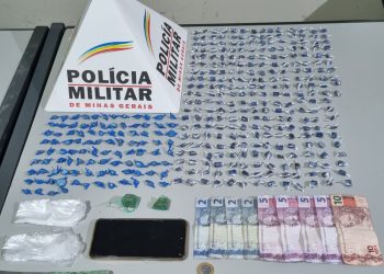 Traficante preso em Poços de Caldas com 100 pedras de crack e muita cocaína