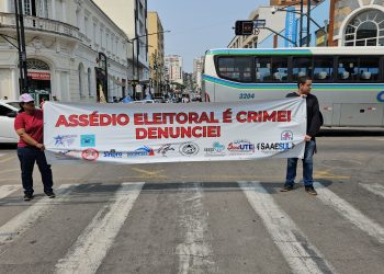 Sindicatos de Poços de Caldas fazem campanha contra assédio eleitoral