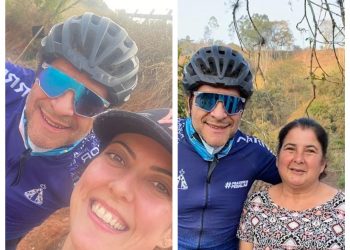 Cantor Daniel pedala pelo Caminho da Fé e é registrado por fãs