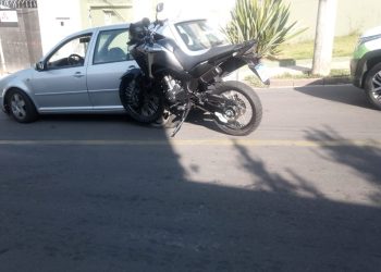 Motociclista fica ferido em acidente na Champagnat em Poços de Caldas