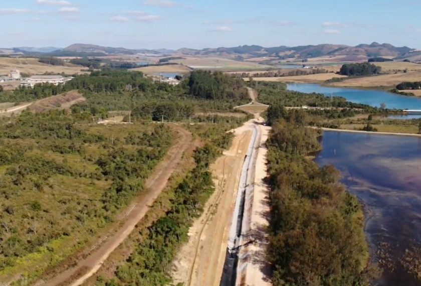 Canal de desvio de águas pluviais na INB em Caldas é concluído