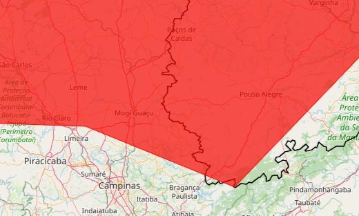Alerta vermelho de baixa umidade é emitido para Poços de Caldas