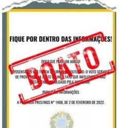 Confira: voto nas eleições de 2024 não contam como prova de vida