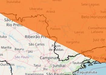 Alerta de chuvas intensas e ventos fortes para sul e sudeste de Minas