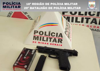 Homem anda armado pelas ruas de Andradas e assusta moradores