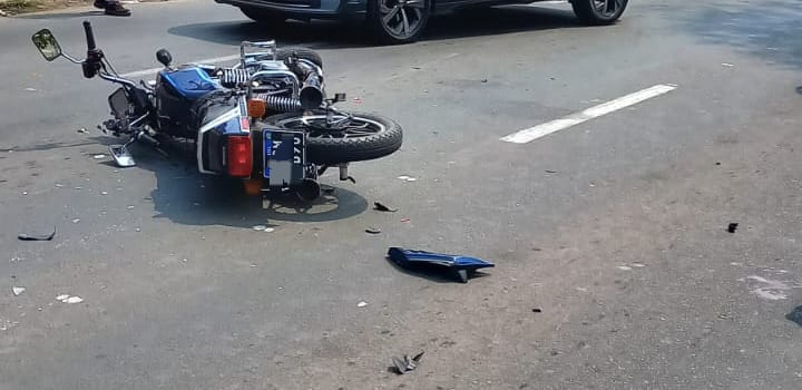 Casal fica ferido em acidente em Poços de Caldas