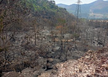 Incêndio é registrado na zona oeste de Poços de Caldas