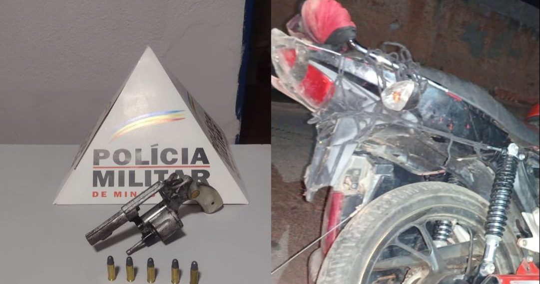 Dupla é detida por porte ilegal de arma e adulteração de veículo em Bandeira do Sul