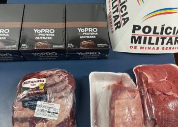 Homem é preso suspeito de tentar furtar carnes e bebidas lácteas em Poços de Caldas