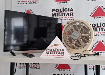 Homem furta TV e ventilador para trocar por droga