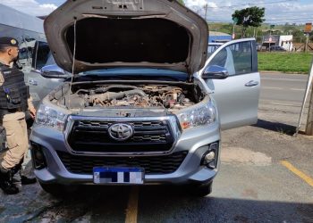 Com apoio aéreo, PM de Poços de Caldas recupera caminhonete de luxo furtada