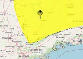 INMET emite alerta de chuva de granizo para Poços nesta terça (29)