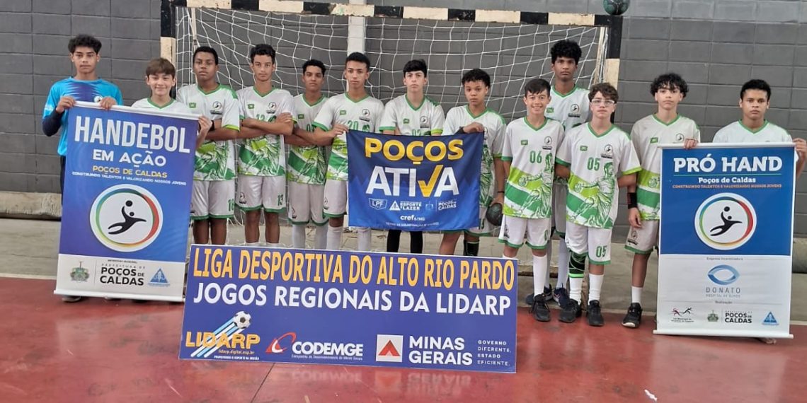 Projeto Pró Hand Poços de Caldas conquista ouro na LIDARP na categoria sub-15