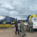 Helicóptero da PRF transporta paciente para cirurgia de emergência em Poços de Caldas