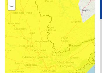 Alerta de chuvas intensas é emitido para Poços de Caldas