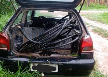 Dois homens são presos por furto de fios de telefonia móvel em Caldas