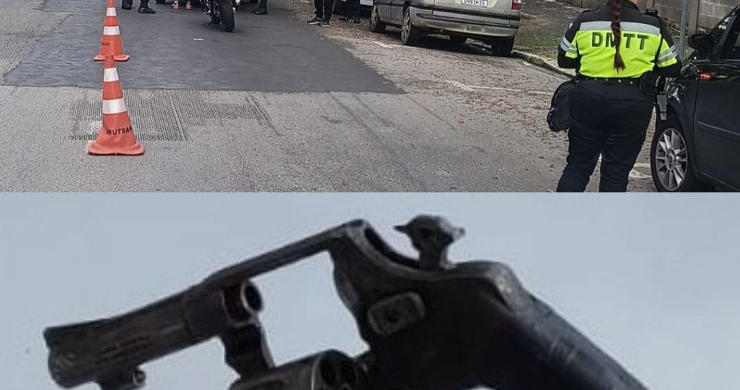Revólver é apreendido após perseguição do Demutran em Poços de Caldas