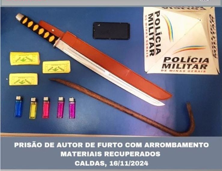 Ladrão que furtou bar em Laranjeiras de Caldas é preso pela PM