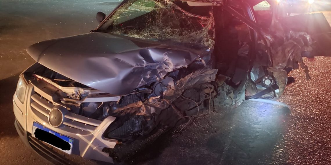 Motorista fica gravemente ferida após colidir com outro veículo em Andradas