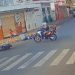 VÍDEO: durante fuga da PM, condutor atinge moto em cruzamento