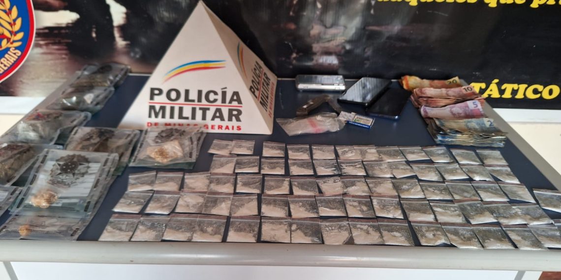 PM prende suspeito de tráfico de drogas na zona sul de Poços de Caldas