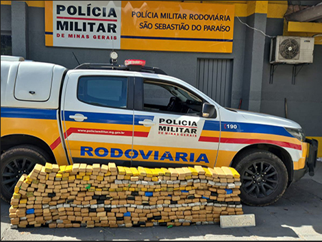 Polícia Militar do sul de Minas apreende mais de 10 toneladas de drogas em outubro