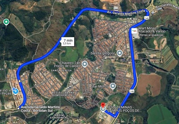 Obra em trevo irá interditar bairros São Bento e Santa Tereza de Poços de Caldas