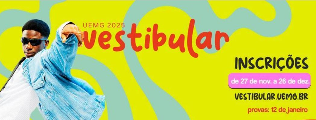 Uemg abre nesta quarta-feira (27/11) as inscrições para o vestibular 2025