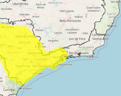 INMET emite alerta de chuvas intensas para Poços de Caldas neste final de semana