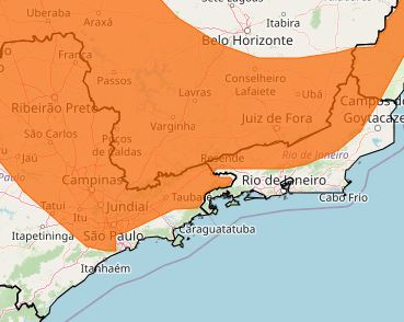 INMET emite alerta de tempestades para Poços na virada do ano