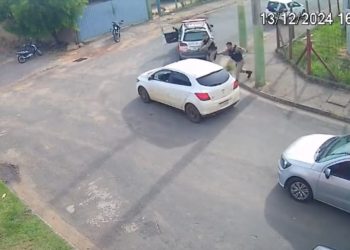Vídeo: PM atira no carro de foragido da justiça, persegue mas homem consegue escapar