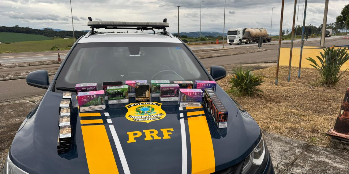 Carga de cigarro eletrônico é apreendida em rodovia do sul de Minas