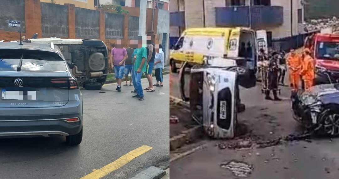 Grave acidente deixa gestante ferida em Poços de Caldas