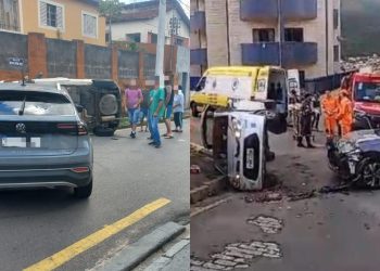 Grave acidente deixa gestante ferida em Poços de Caldas
