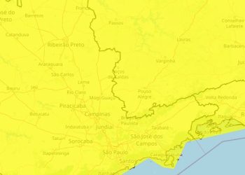 Poços de Caldas recebe alerta de chuvas intensas
