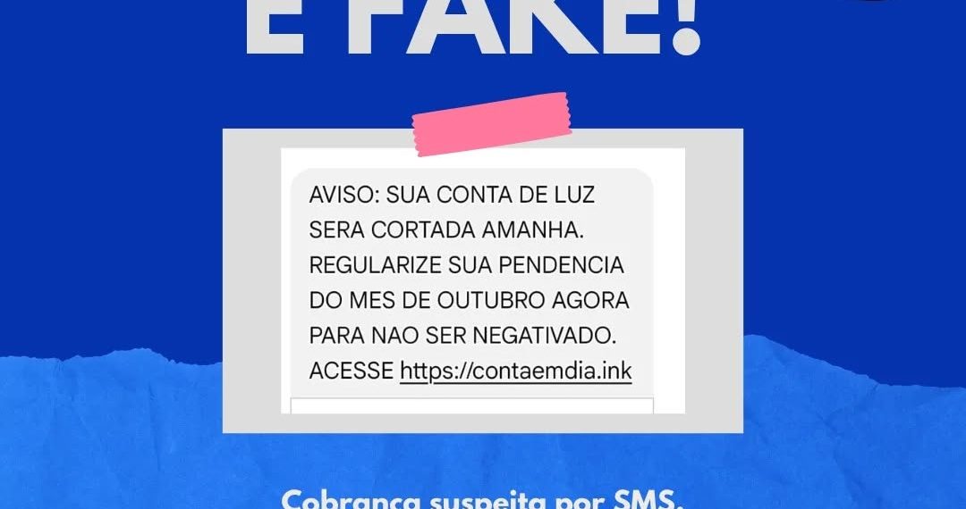 DME alerta para golpe envolvendo cobranças falsas por SMS em Poços