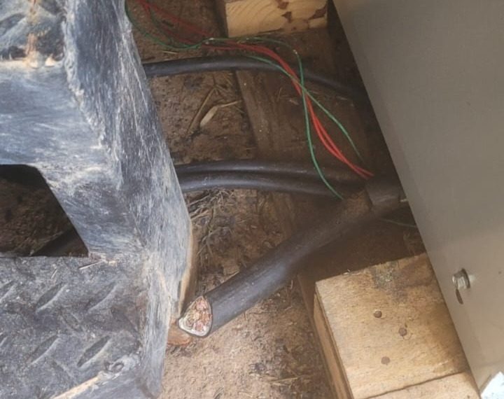 Estação Elevatória de Esgoto-Kennedy tem cabos elétricos furtados