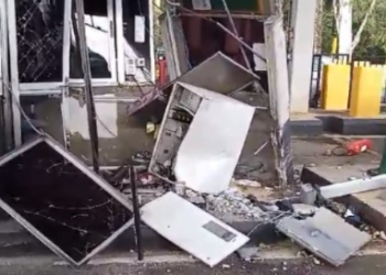 VÍDEO: motorista embriagado colide em praça de pedágio em Águas da Prata