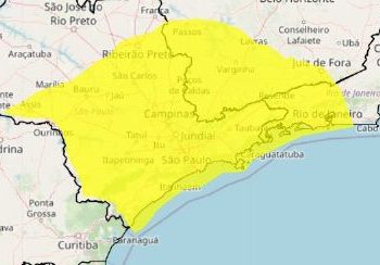 INMET emite alerta de tempestade para Poços de Caldas neste sábado (04)