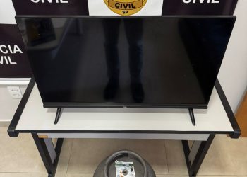 Polícia Civil recupera TV e botijão de gás furtados; suspeitos responderão em liberdade
